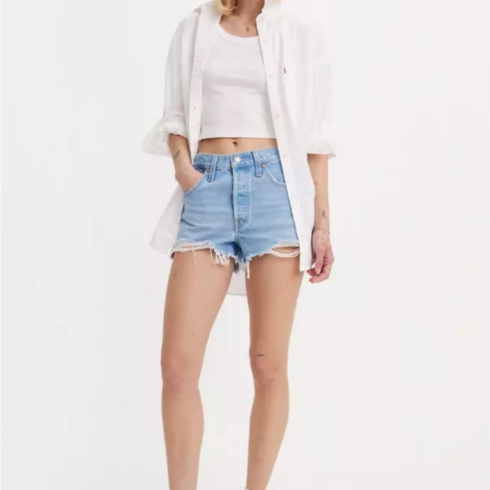 Levi's 501 High Rise Denim Shorts